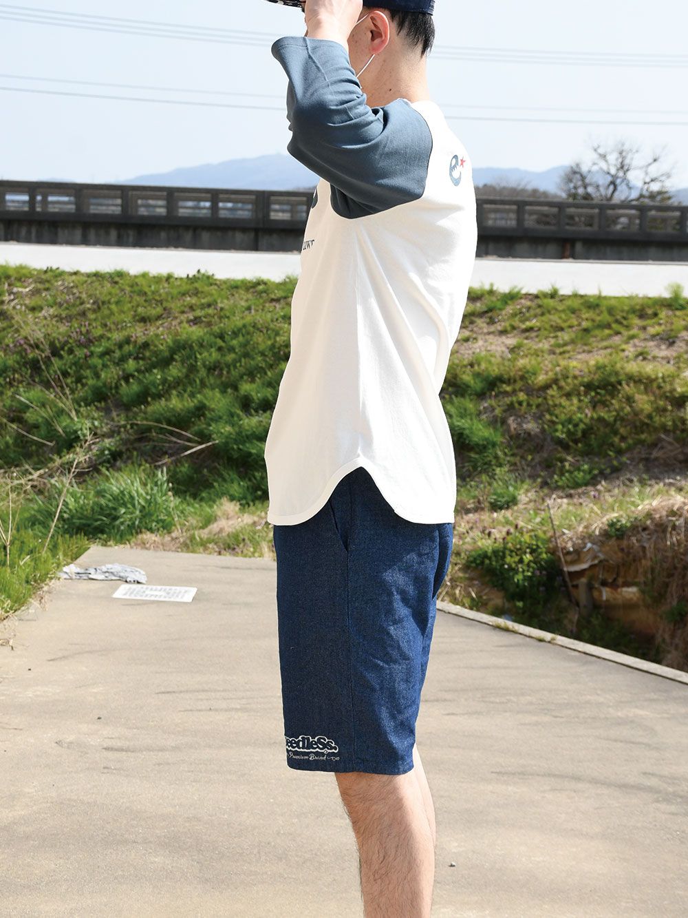 rg BB 7分袖 LS tee