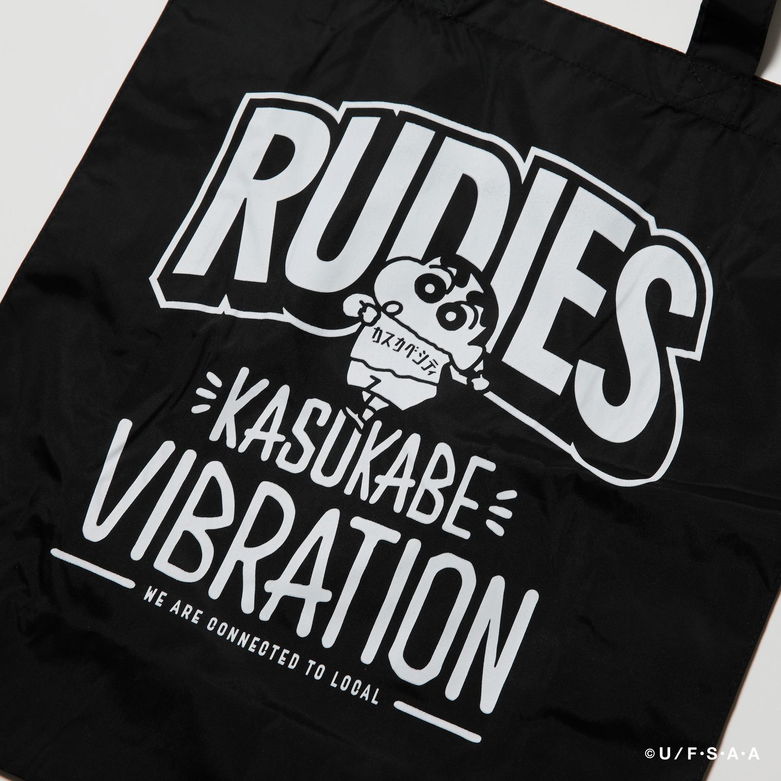 RUDIE'SxCRAYON SHINCHAN KASUKABE VIBRATION SHOPPINGBAG