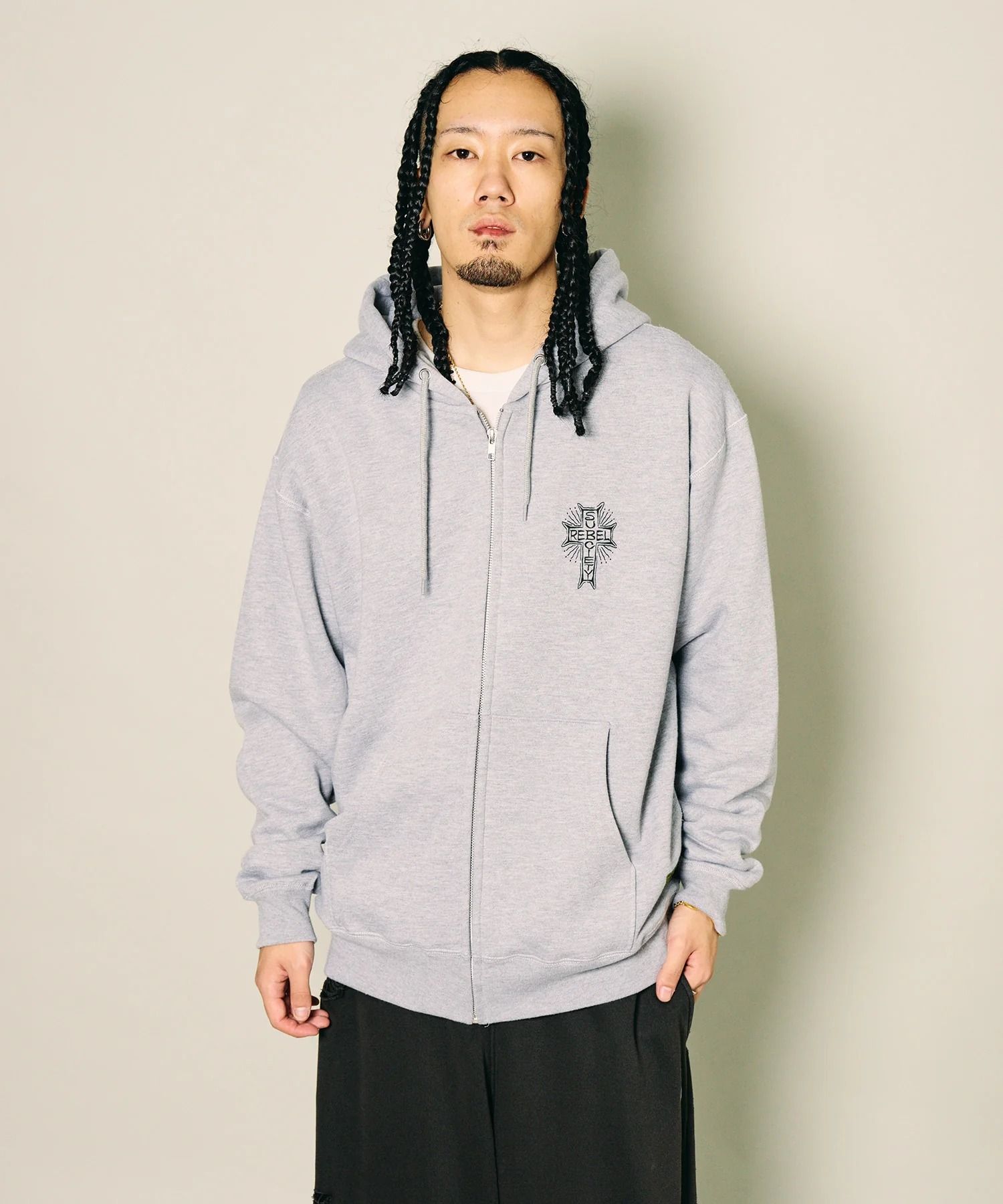 Rebel zip hoodie