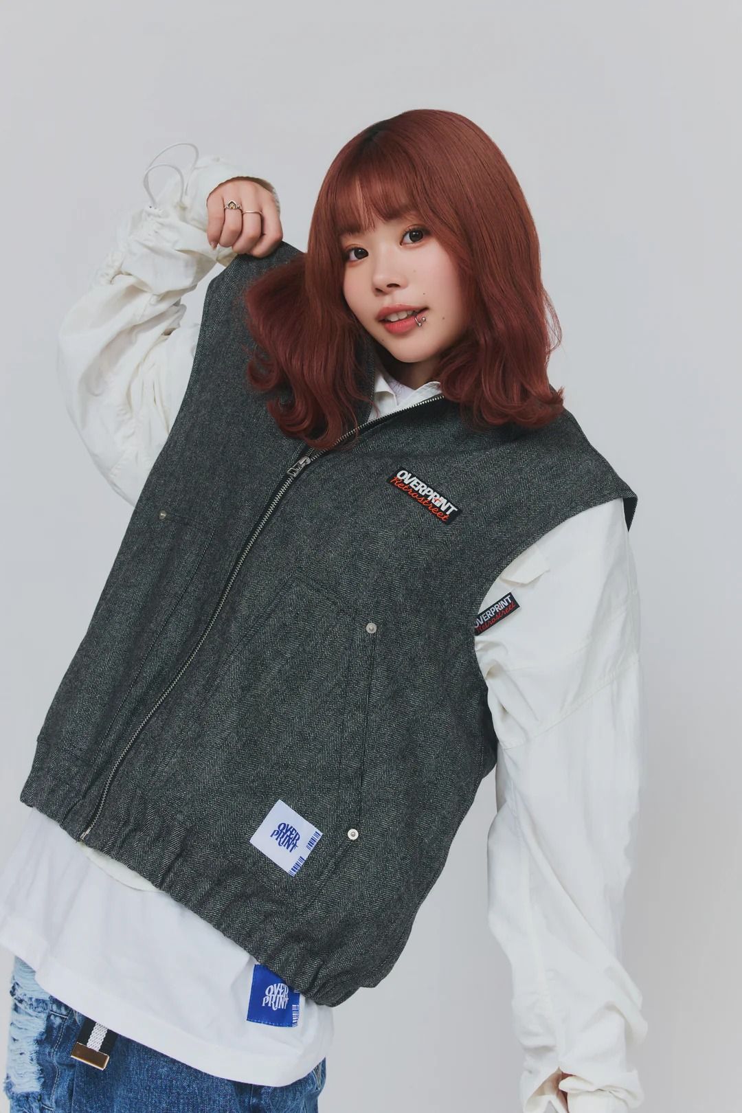 VEST HERRINGBONE-TWEED