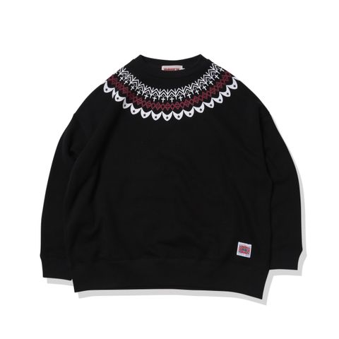 “BLACKFOOT”  Big silhouette Crew Neck Sweat