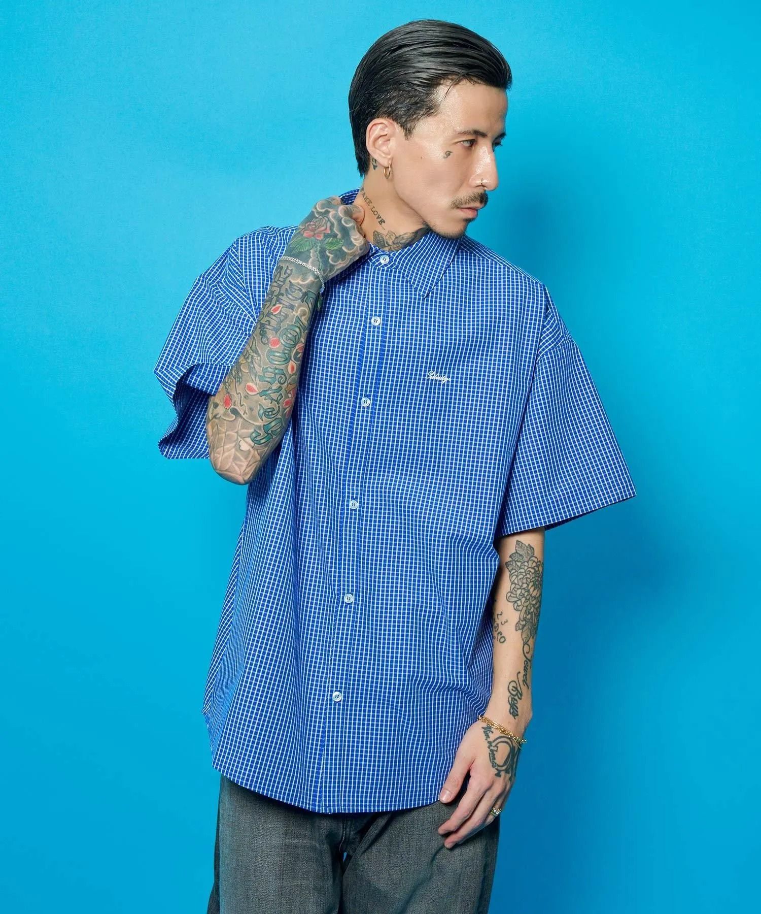 Essential mini check shirt