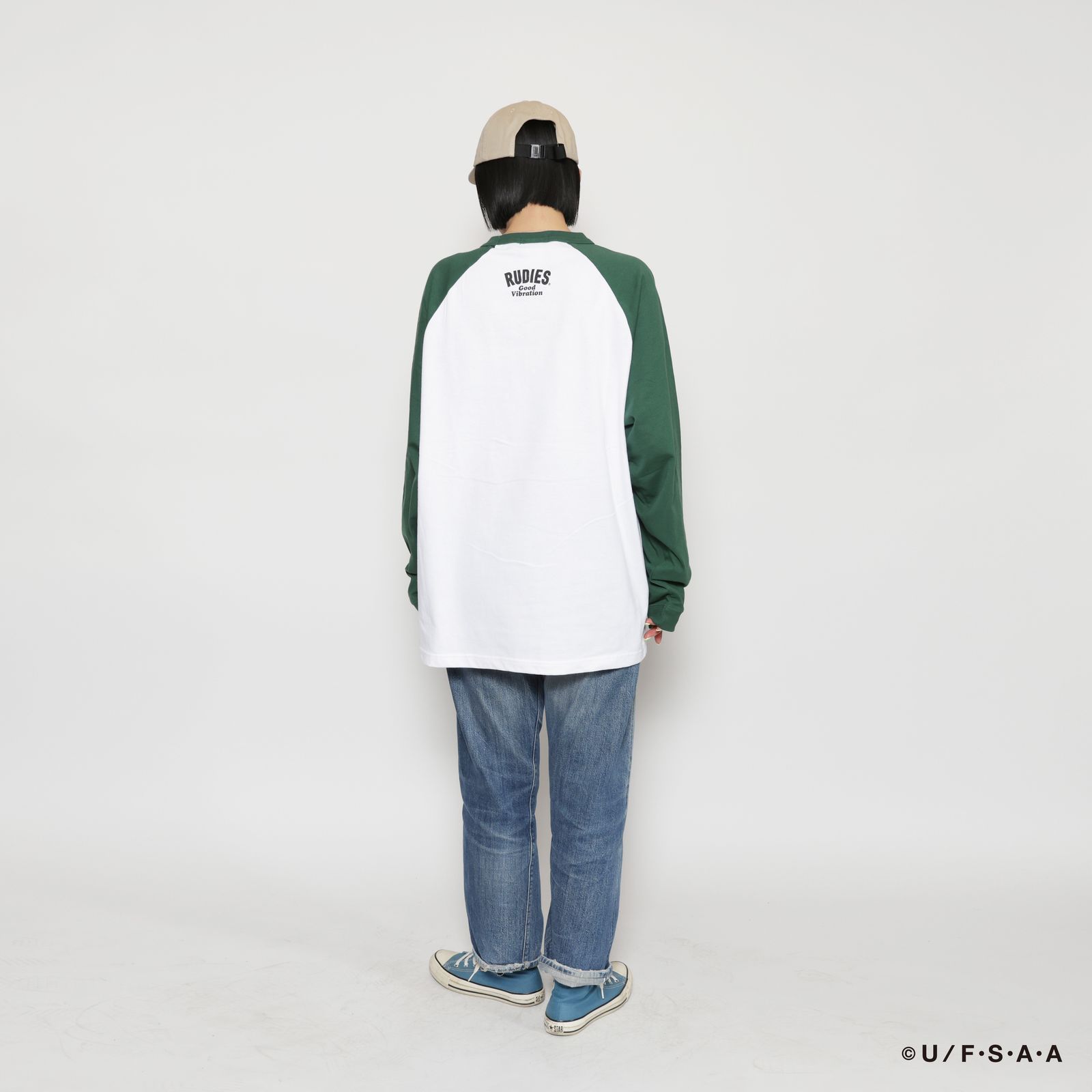 RUDIE'SxCRAYON SHINCHAN AIRPLANE RAGLAN LSTEE