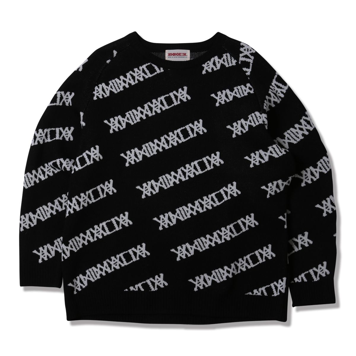 PATTERNED ALL OVER CREW-KNIT