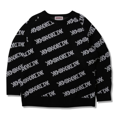 PATTERNED ALL OVER CREW-KNIT