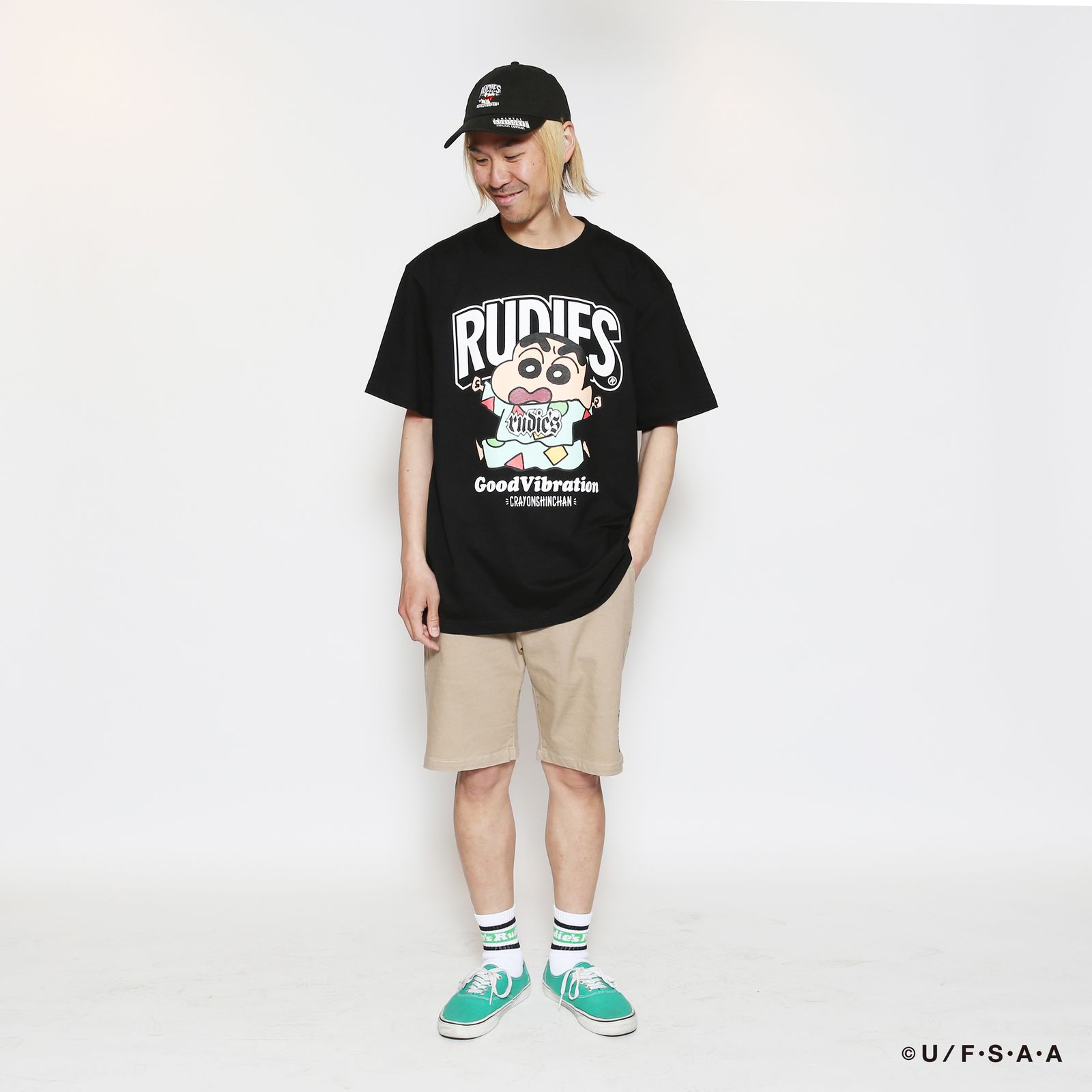 RUDIE'SxCRAYON SHINCHAN NIGHT OWL TEE