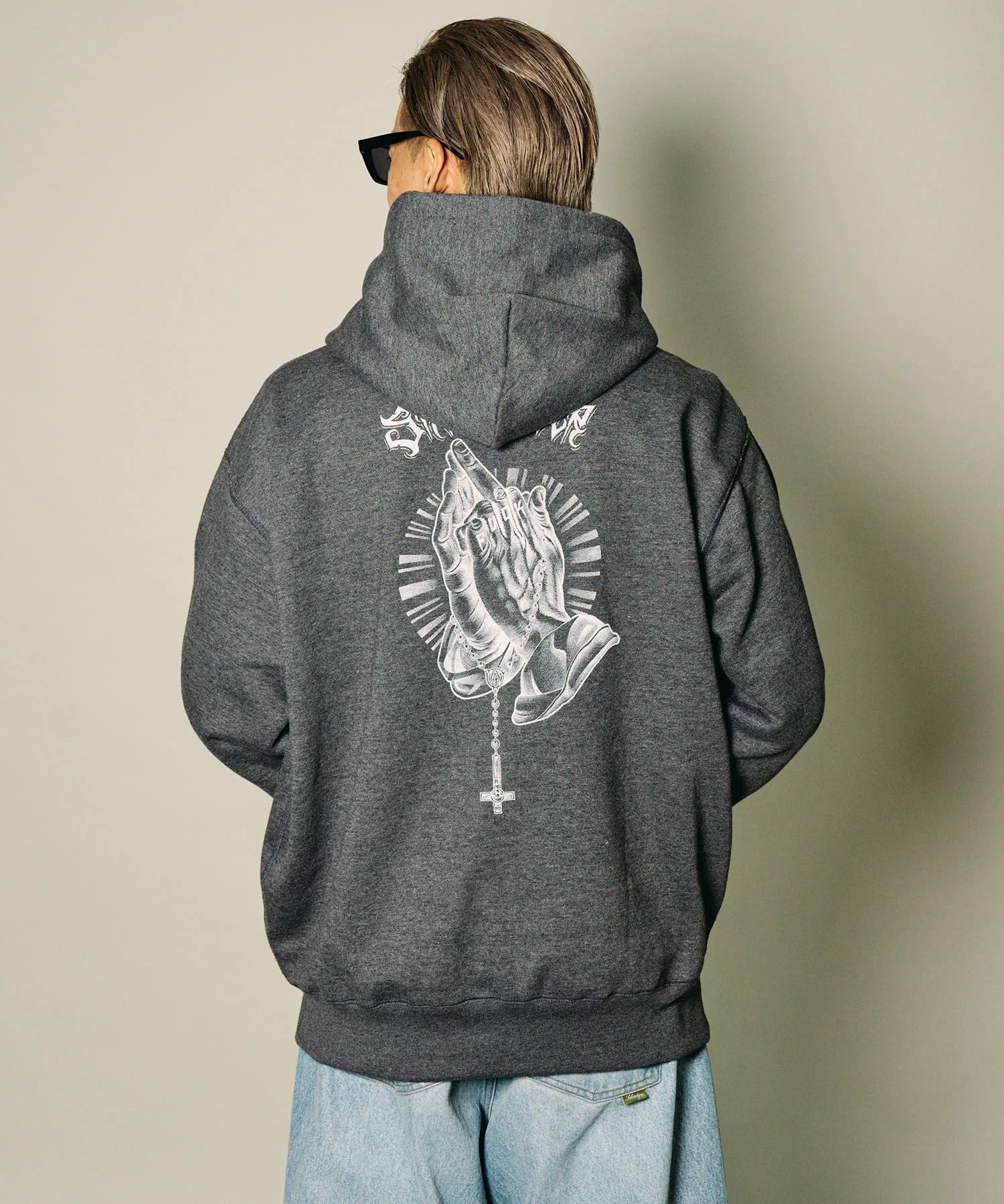 Fuckin' praying hands hoodie