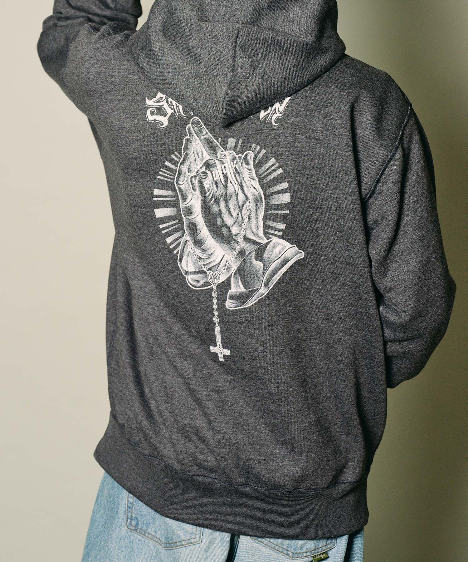 Fuckin' praying hands hoodie