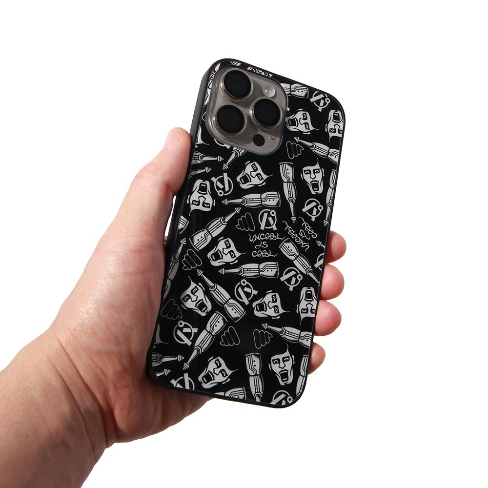TEMPERED GLASS iPhone CASE / 超総柄