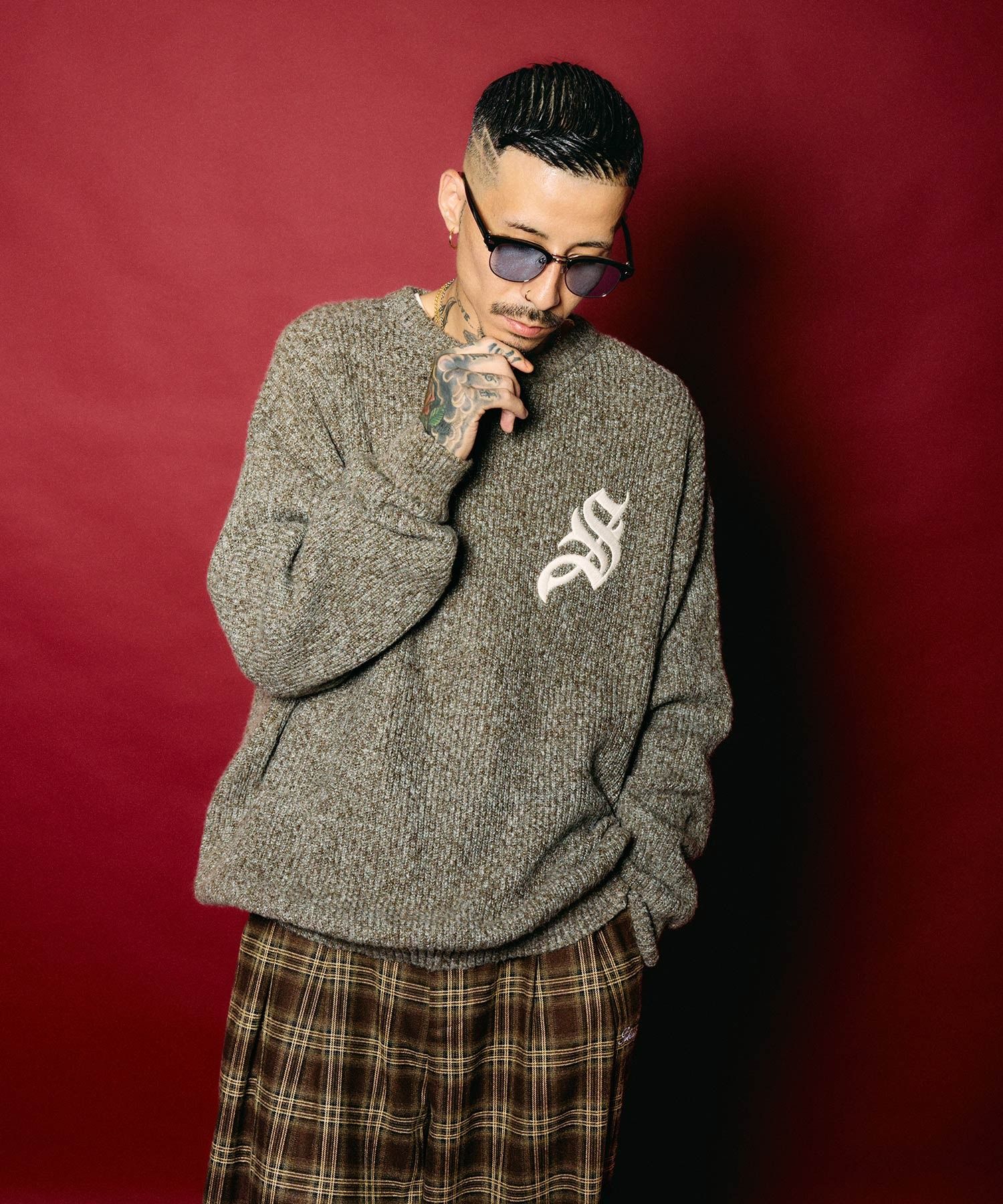 Melange knit