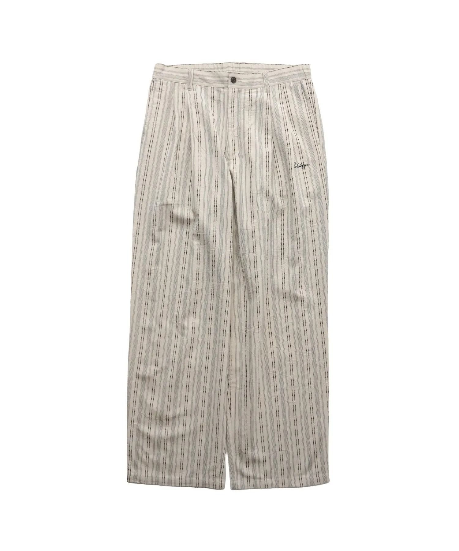 Jacquard stripe slacks