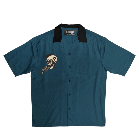 poly 50's style open shirts