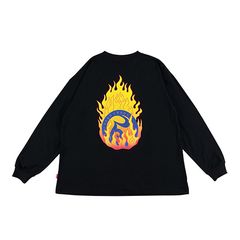 BURNED LOGO LONG-SLEEVE