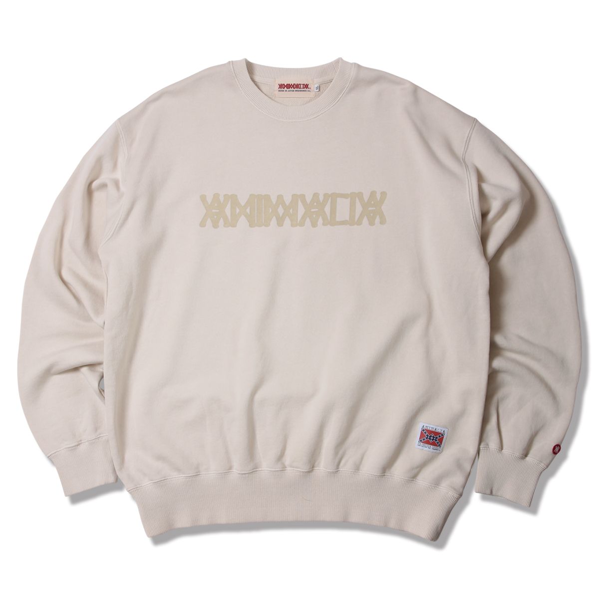 Pigment Dyeing Crew Sweat -LOGO
