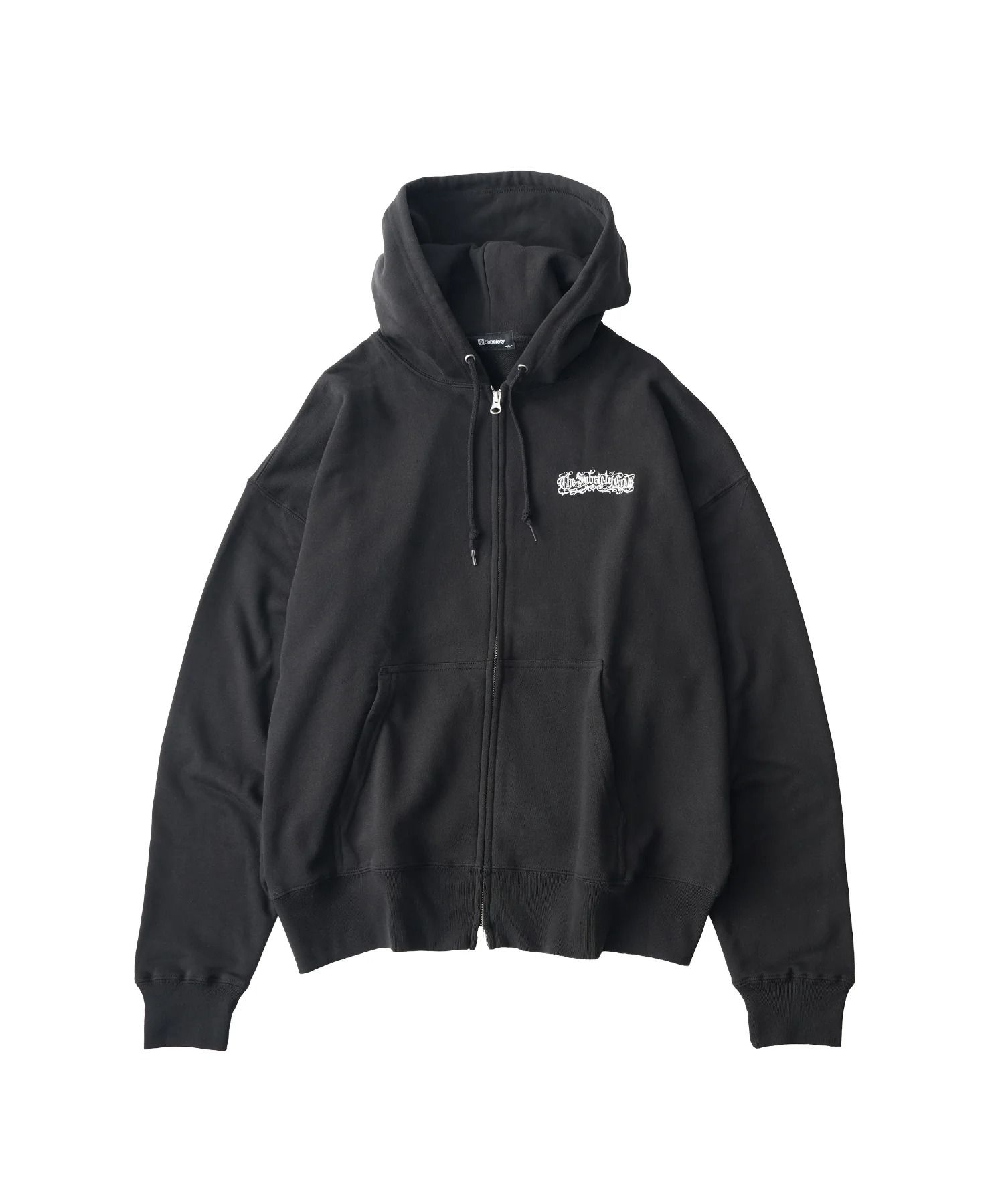 Boxy double zip up hoodie