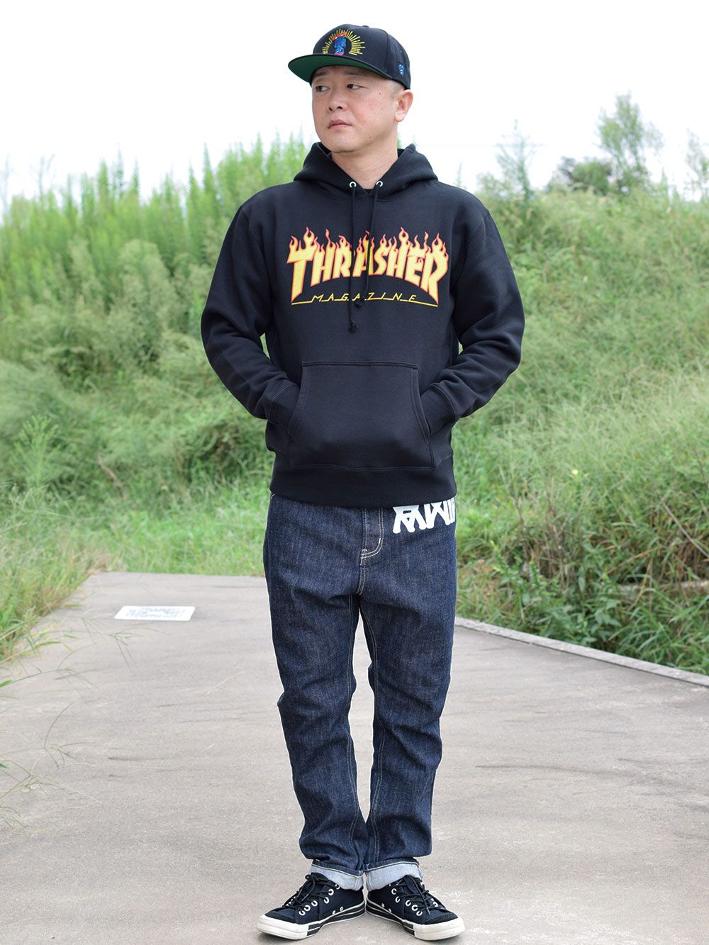 Thrasher スケート マガジン フーディ パーカー 送料関税込み THRASHER スラッシャー プルオーバーパーカー MAG LOGO TH8501