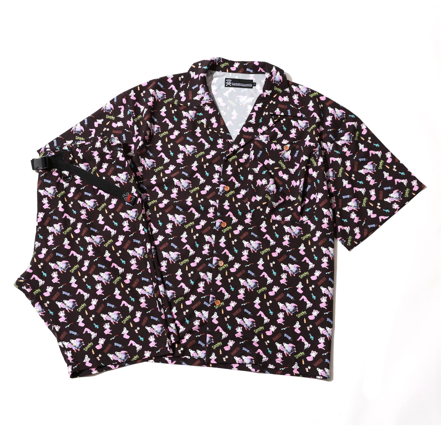 SPOOKY GIRL ALOHA-SHIRTS