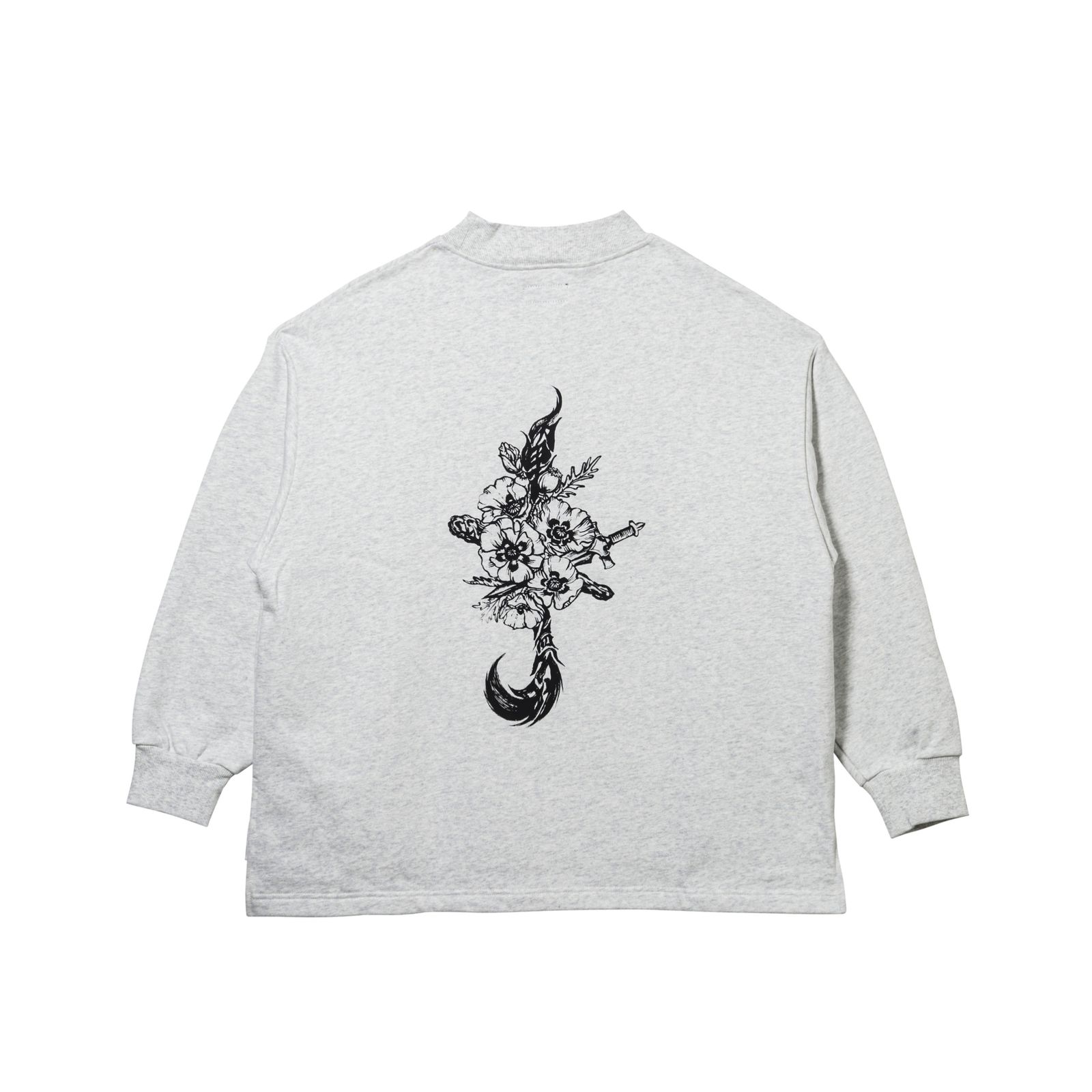 MOCK NECK LOOSE-SWEAT