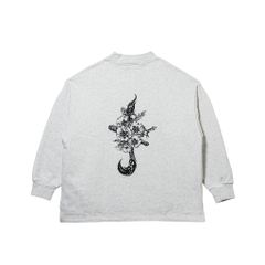 MOCK NECK LOOSE-SWEAT