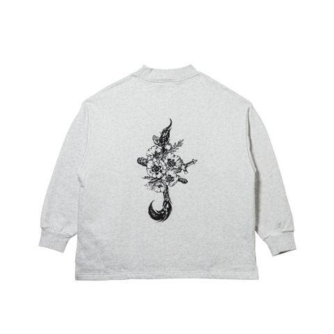 MOCK NECK LOOSE-SWEAT