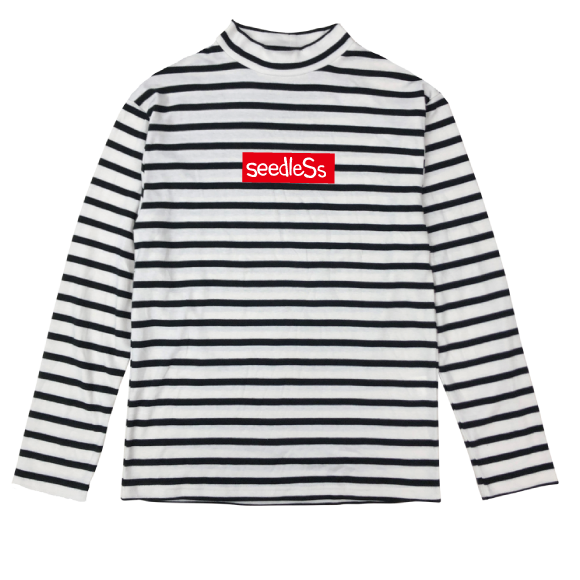 sd boarder high neck LS tee