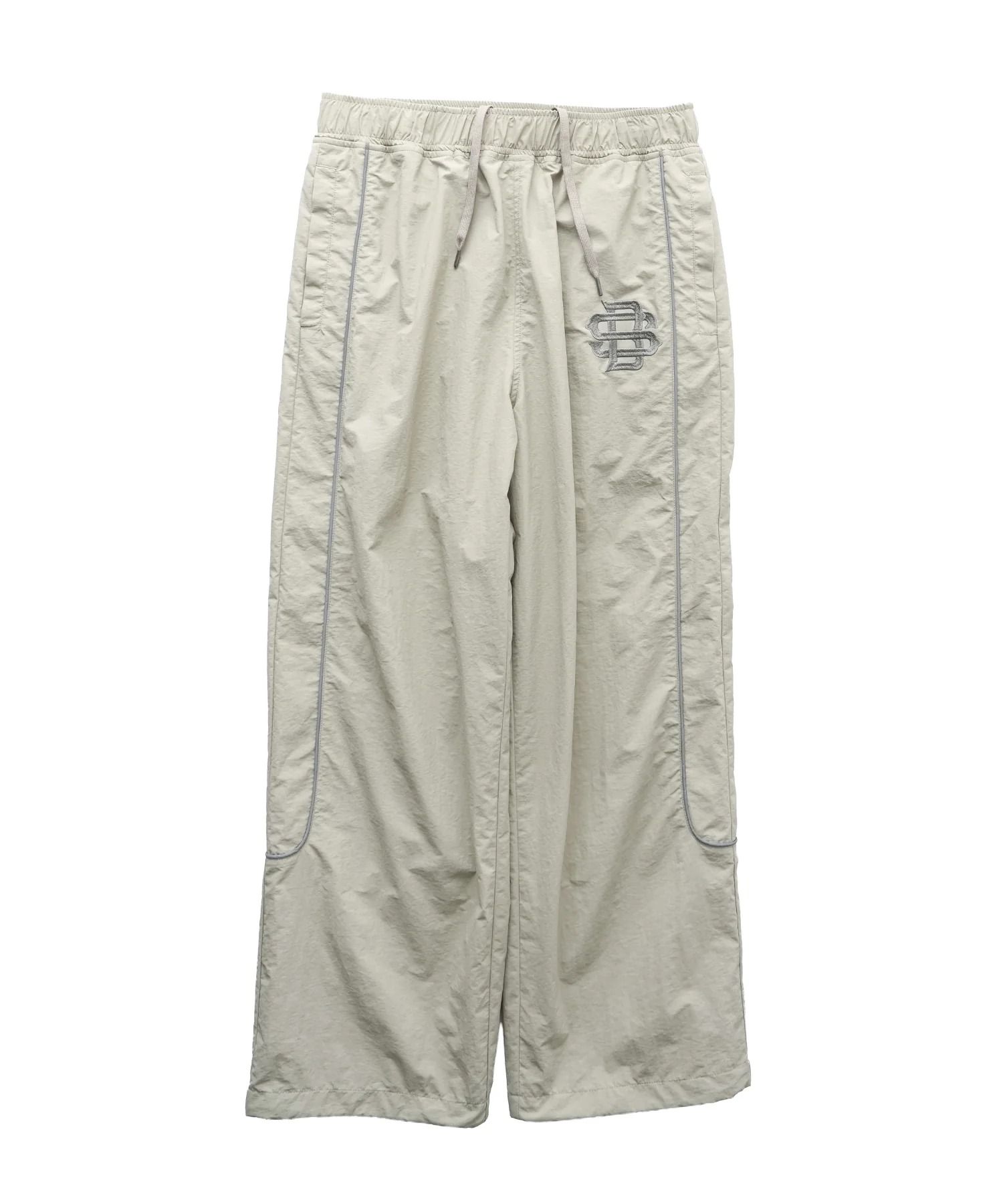 Reflective piping nylon pants