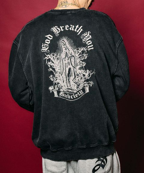 Washed skull maria sweatshirt