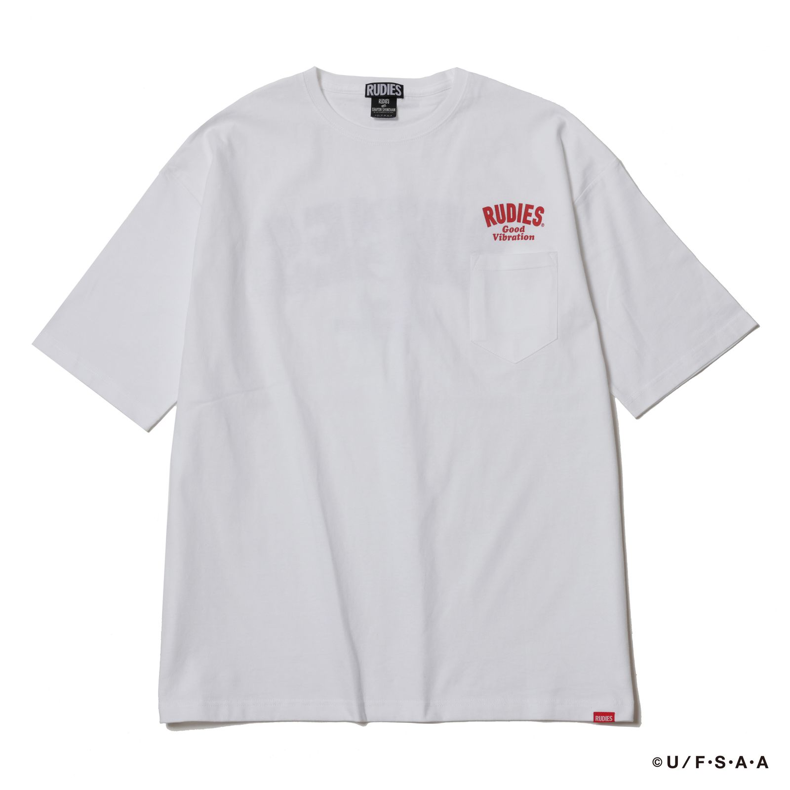 RUDIE'SxCRAYON SHINCHAN MOSH BIGSILHOUETTE PKTTEE