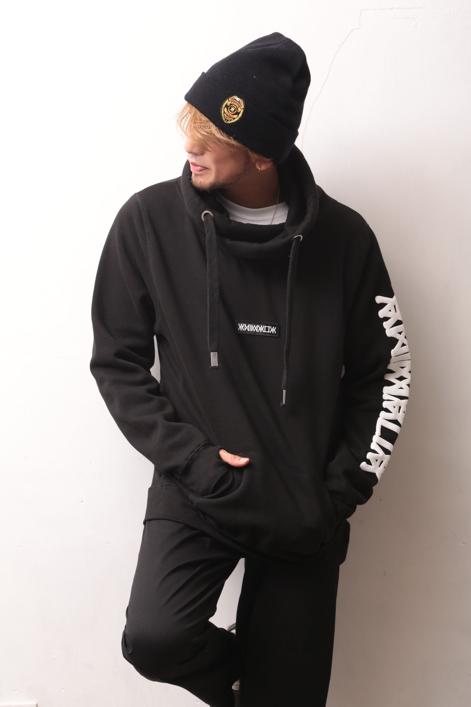 Cross-Neck Heavy Oz Hoodie