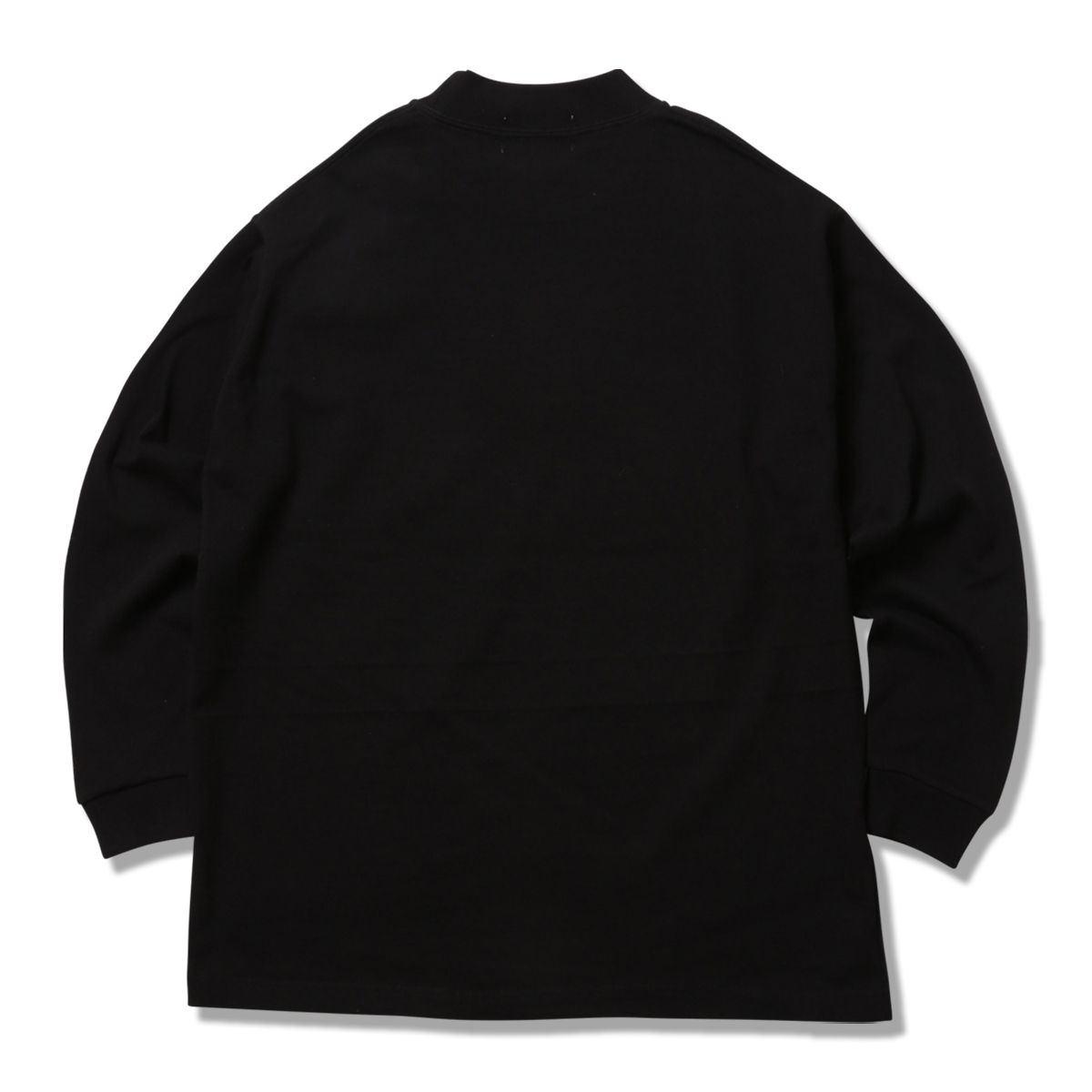 MOCK-NECK Heavy Oz. L/S - Leather Patch