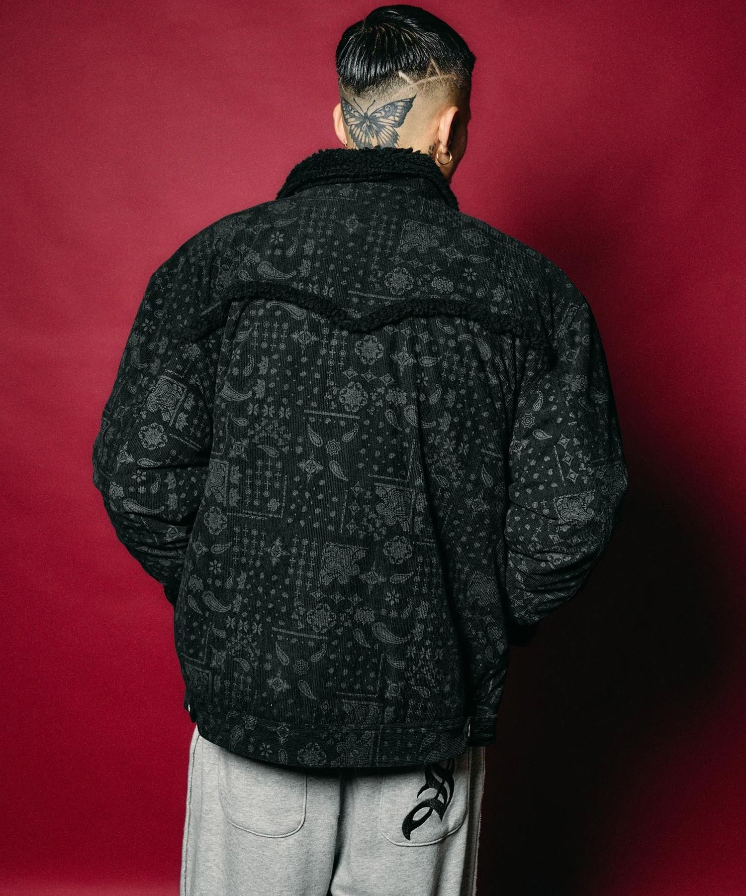 Bandanna corduroy ranch jacket