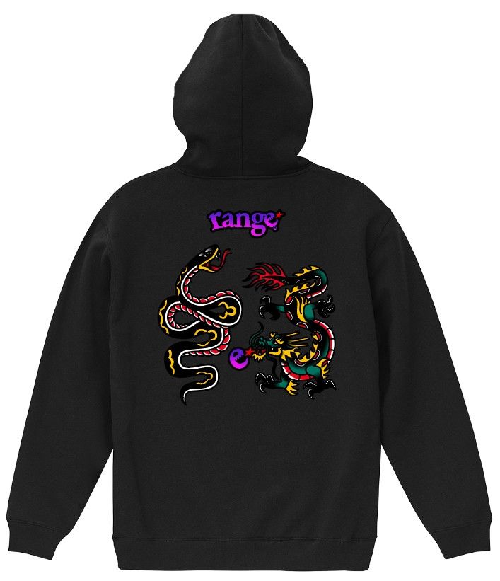 rg snake and dragon hoody. 8.3oz裏起毛