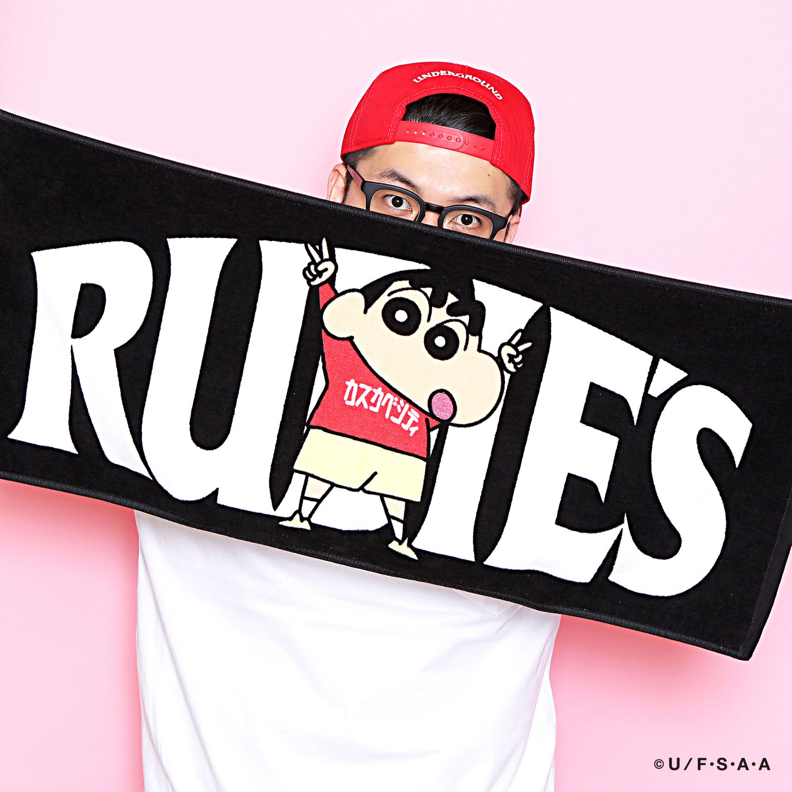 RUDIE'S x CRAYON SHINCHAN PEACE TOWEL