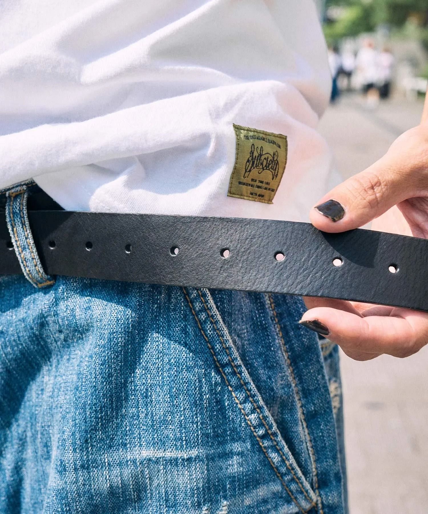 Italian leather belt