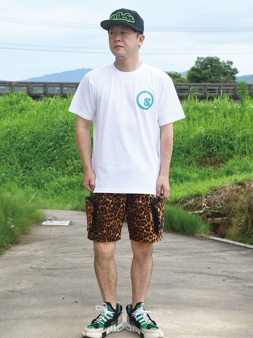 snake green girl s/s tee
