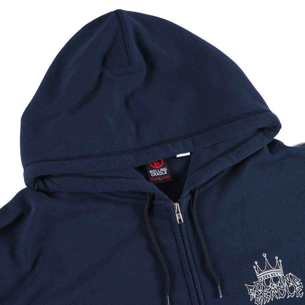 CROWN LOGO ZIP-HOODIE