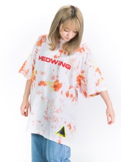 Infection warning Tie-dye Big Silhouette T-shirt