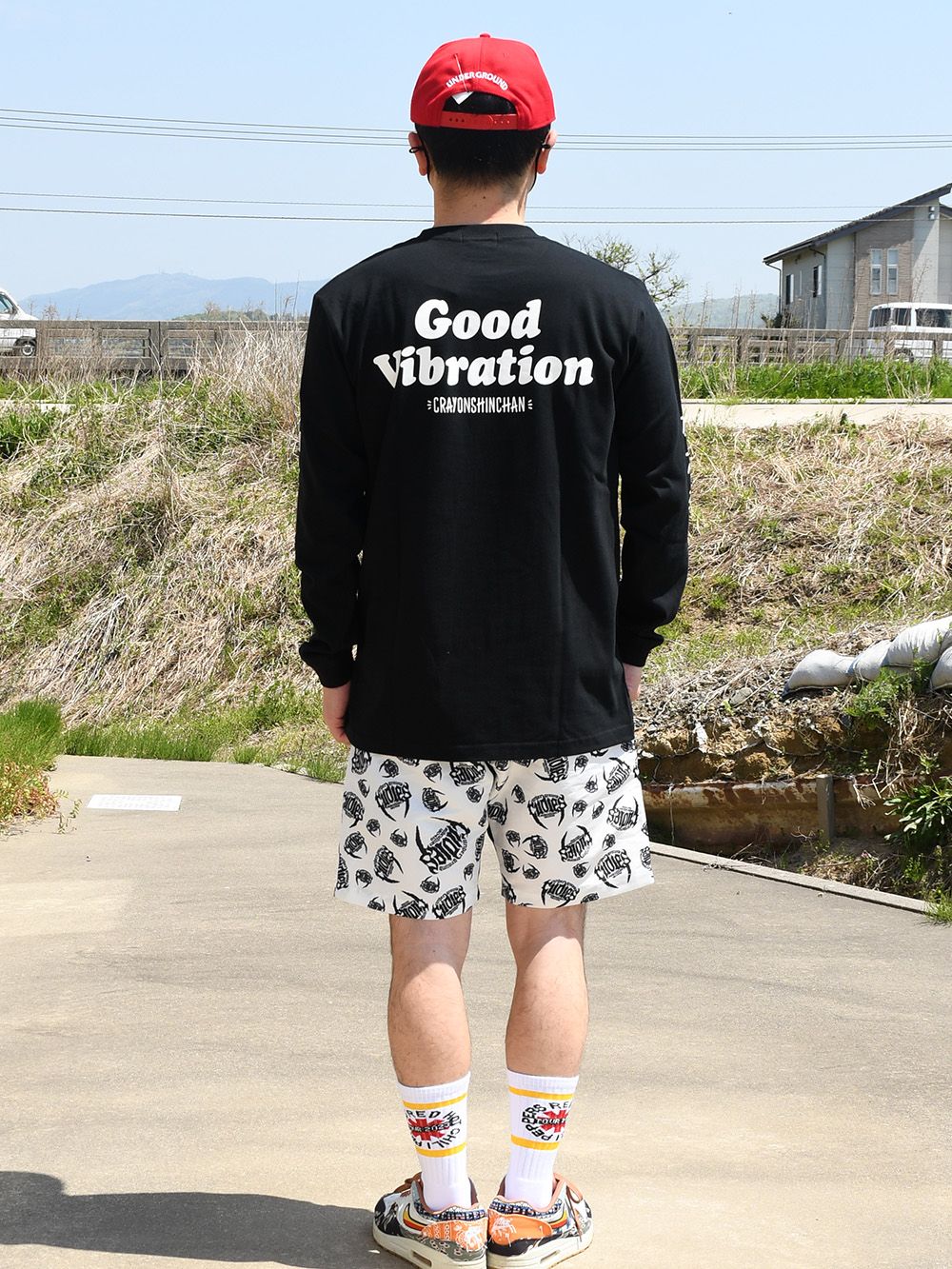 RUDIE'S×CRAYON SHINCHAN GOOD MUSIC LS TEE
