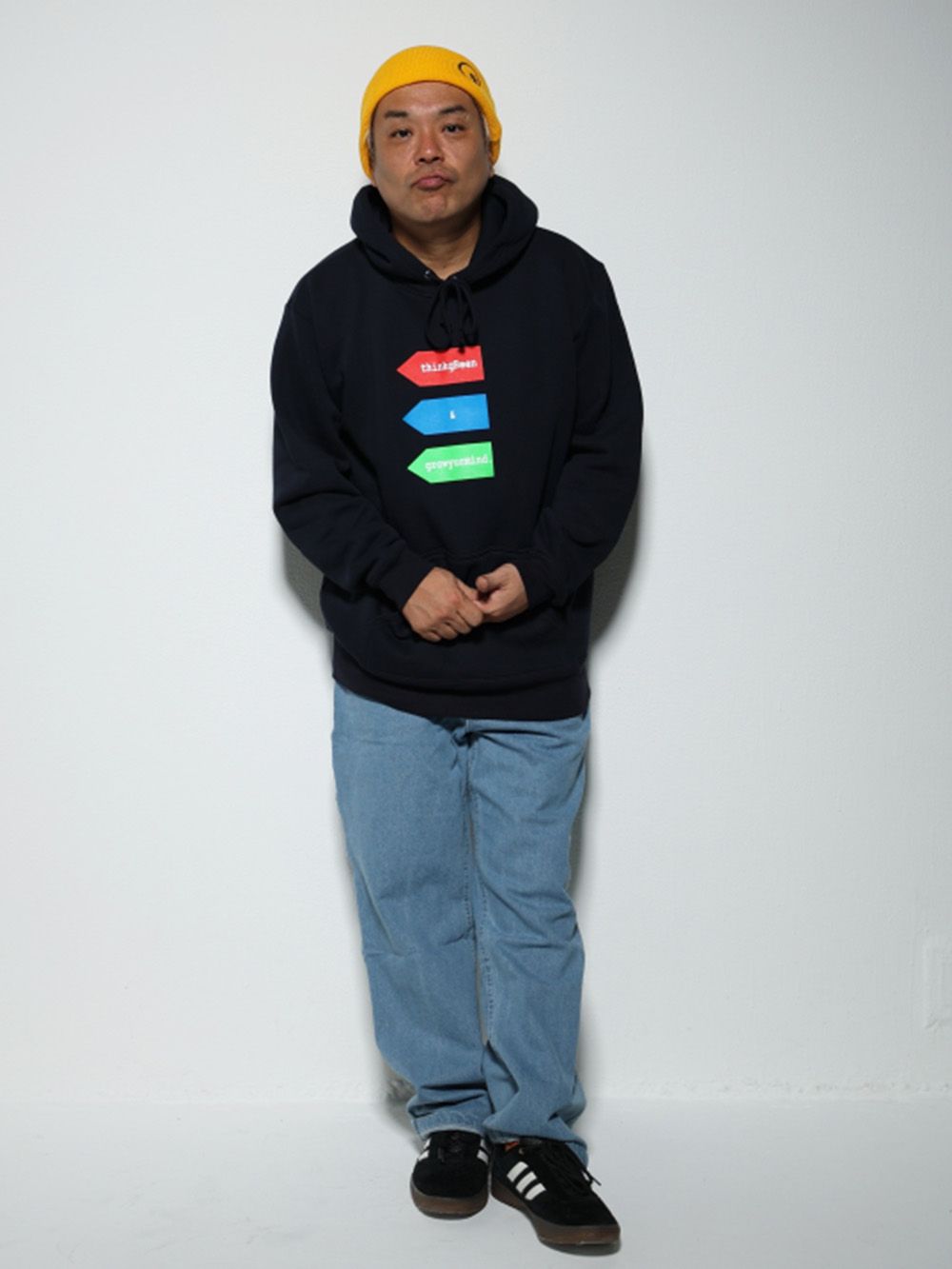 3 colors tag hoody