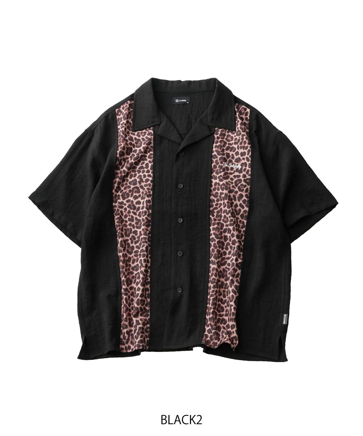 Patterned panel shirt