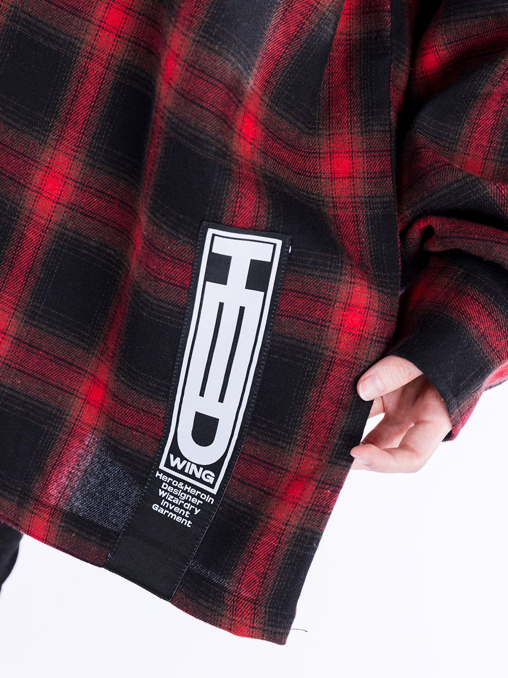 Split Zip Flannel Shirt