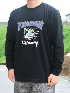 THRASHER×Keith Haring L/S-T