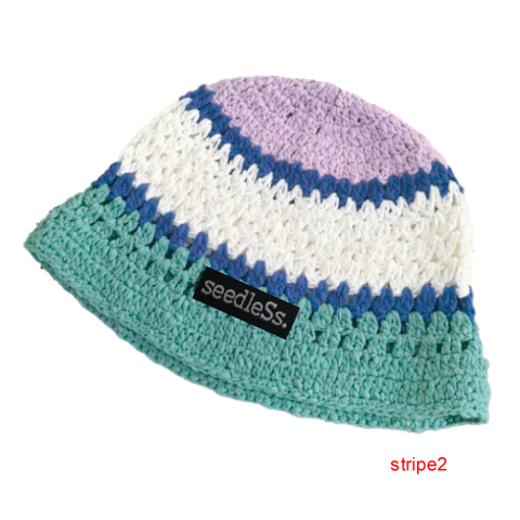 sd stripe summer knit beanies