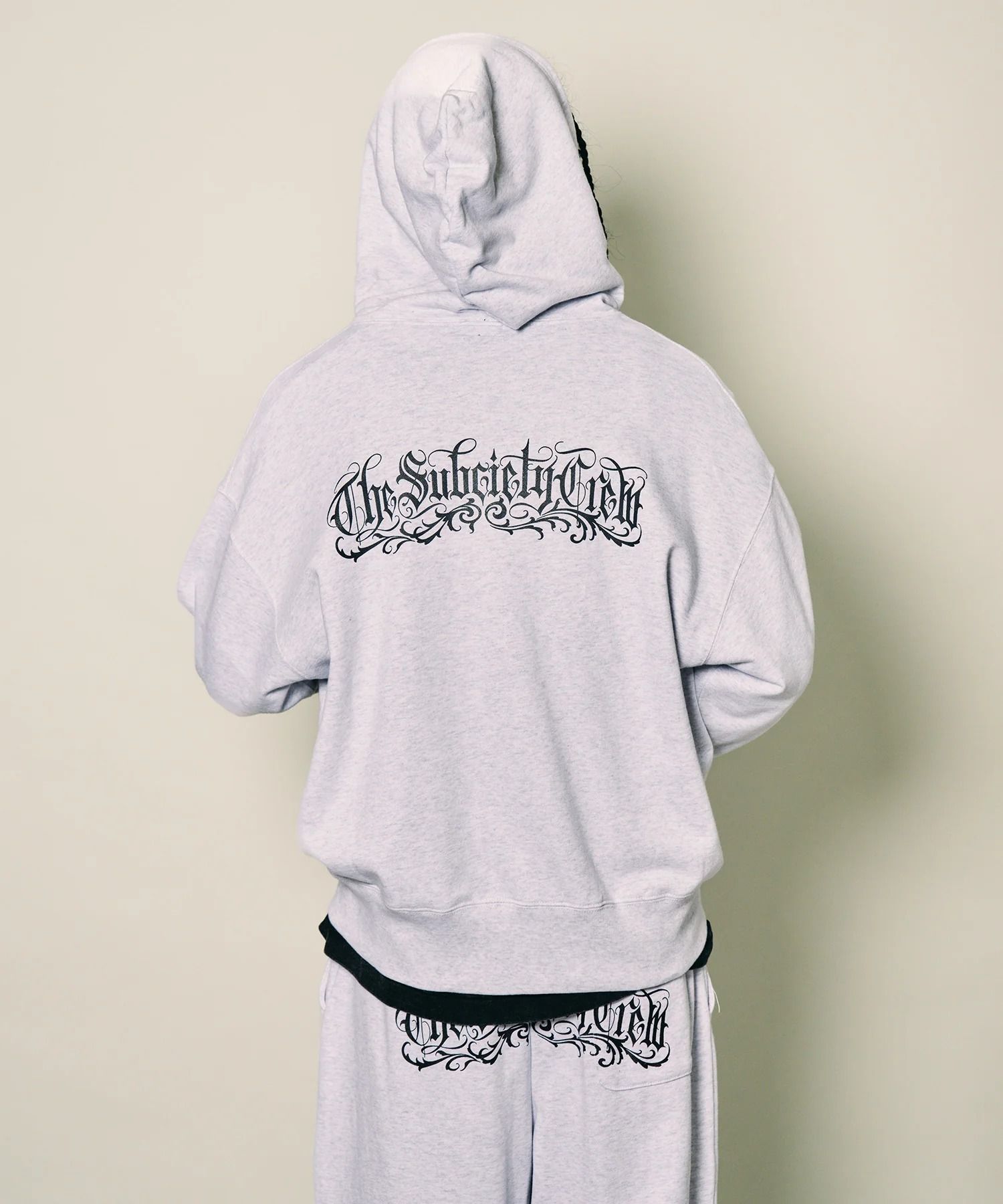 Boxy double zip up hoodie