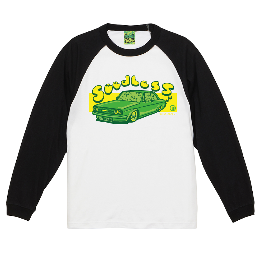 sd smoking green car LS tee