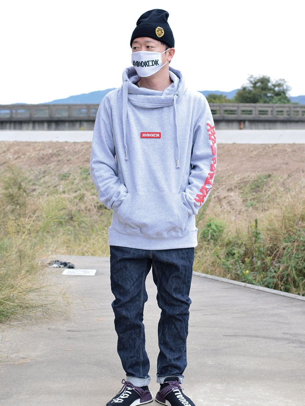 Cross-Neck Heavy Oz Hoodie