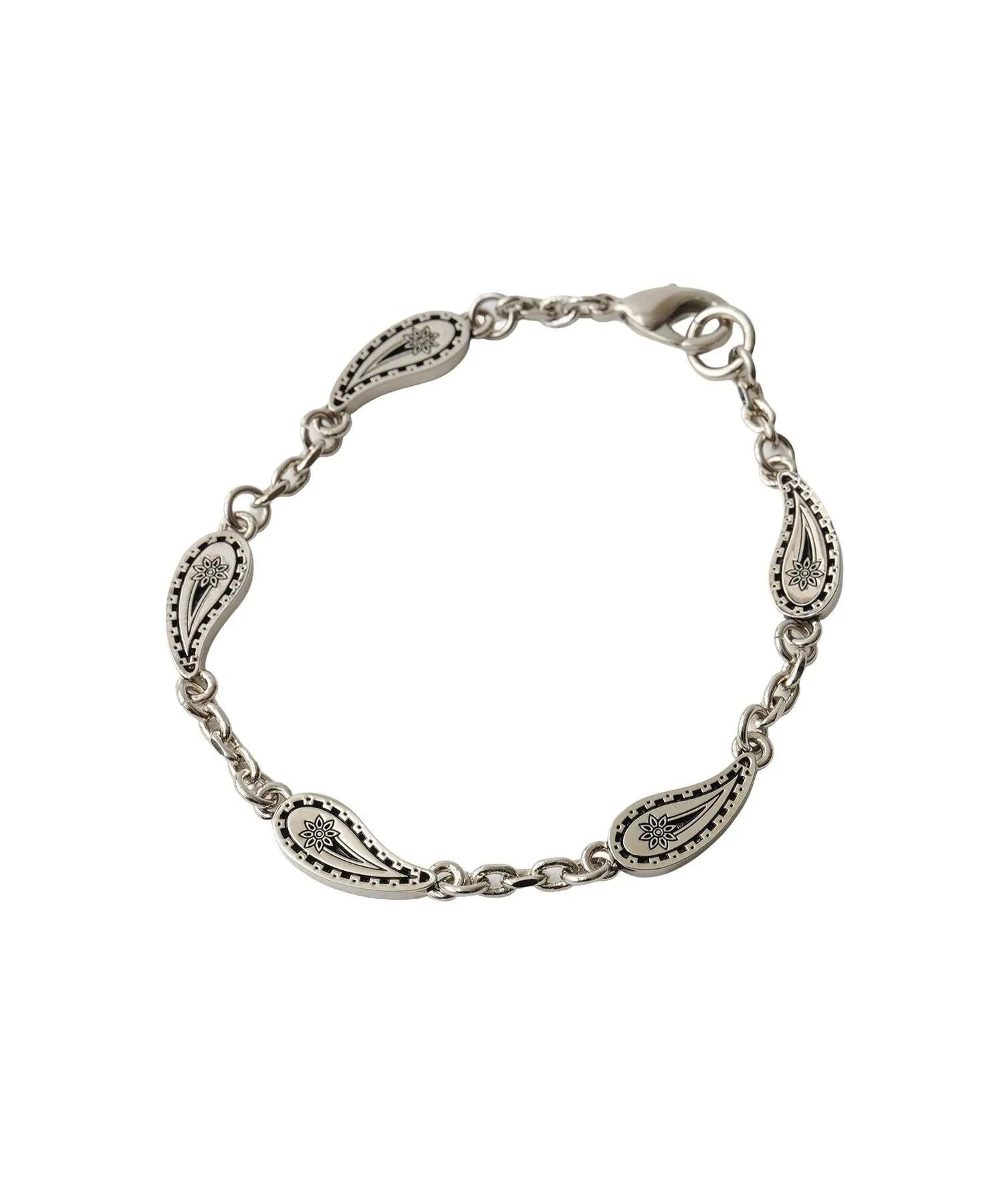 Paisley chain bracelet