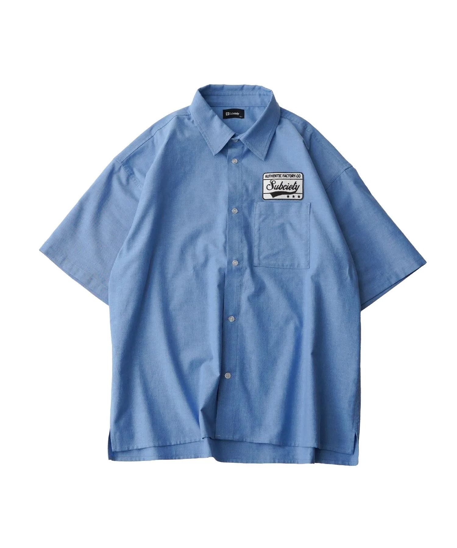 Square tail patch shirt