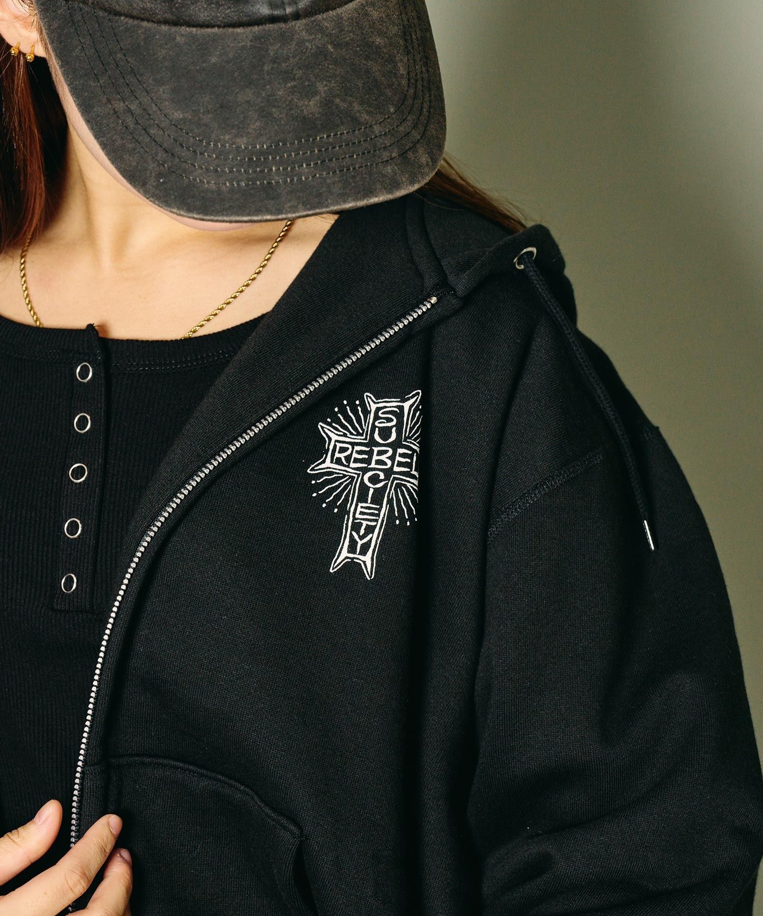 Rebel zip hoodie
