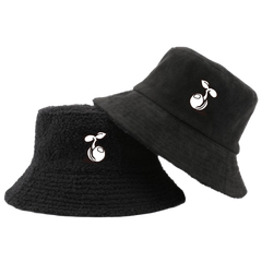 sd suede&boa reversible hat